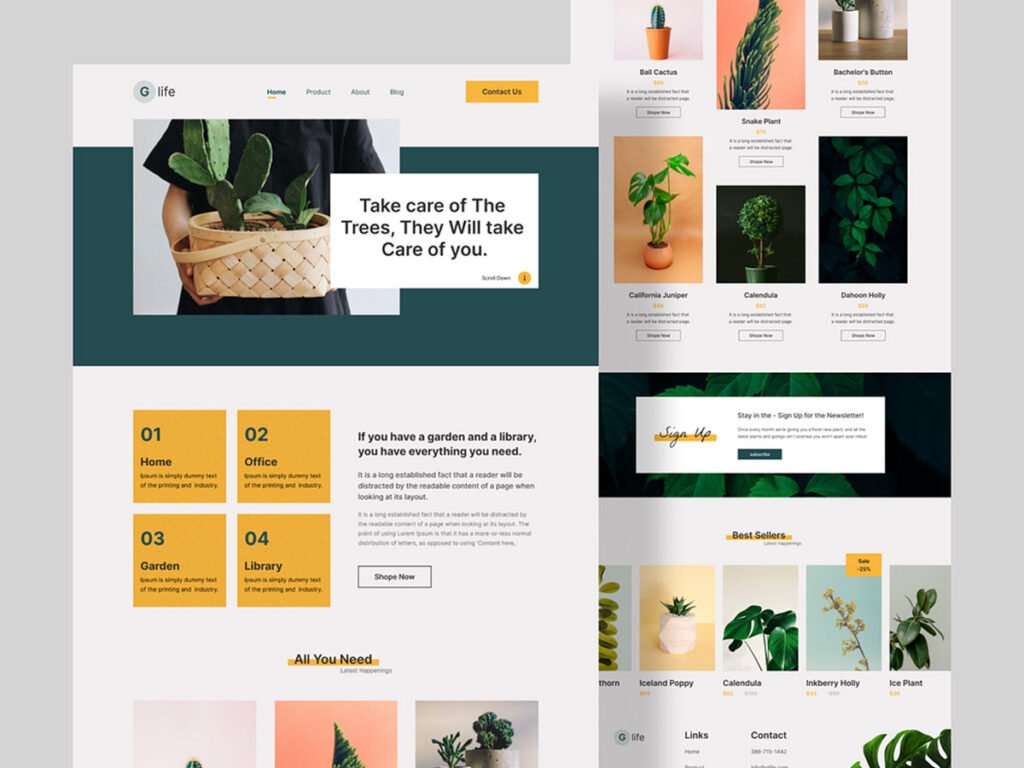 Greenlife Online Nursery – UI/UX Design Review
